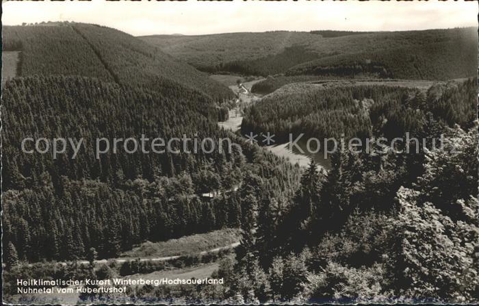 Winterberg Hochsauerland Panorama Nuhnetal vom Hubertushof Kurort