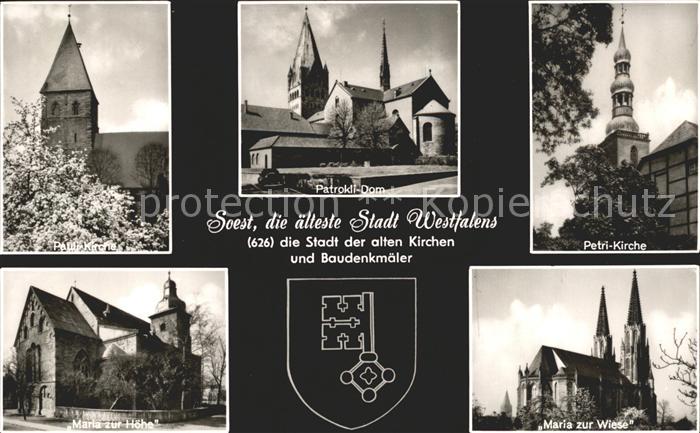 Soest Arnsberg aelteste Stadt Westfalens Kirche Dom