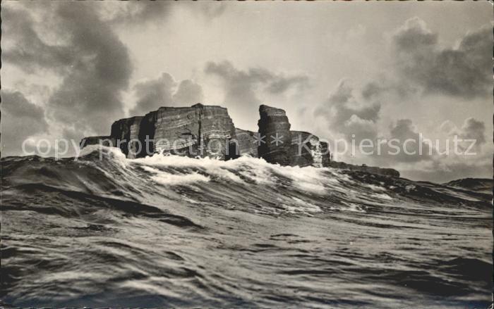 HELGOLAND Insel Schleswig-Holstein bei schwerer See