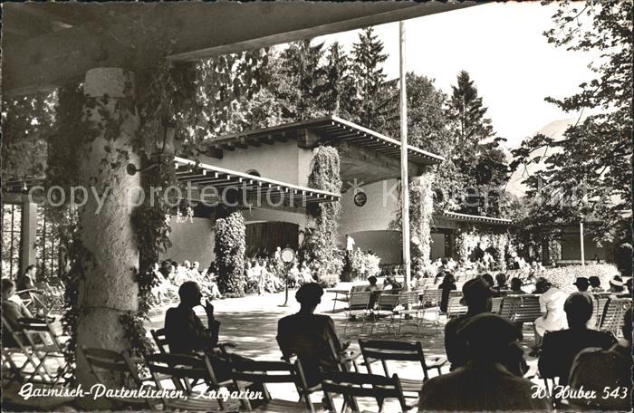 GARMISCH-PARTENKIRCHEN Bayern Kurgarten Huber Karte