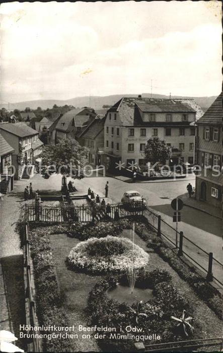 Beerfelden Odenwald Brunnengaertchen Muemlingquelle Hoehenluftkurort