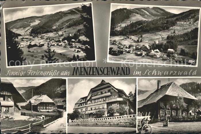 Menzenschwand Teilansichten Schwarzwaldhaus Panorama Schwarzwald