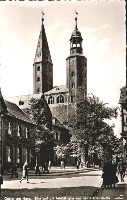 GOSLAR Harz Niedersachsen Marktkirche Breitenstrasse