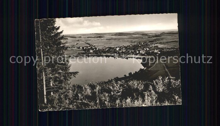 Schalkenmehren Panorama Schalkenmehrener Maar