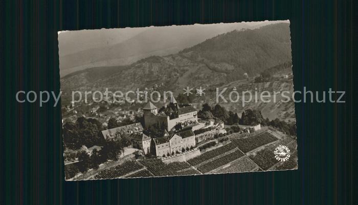 Gernsbach Schloss Eberstein im Murgtal Fliegeraufnahme