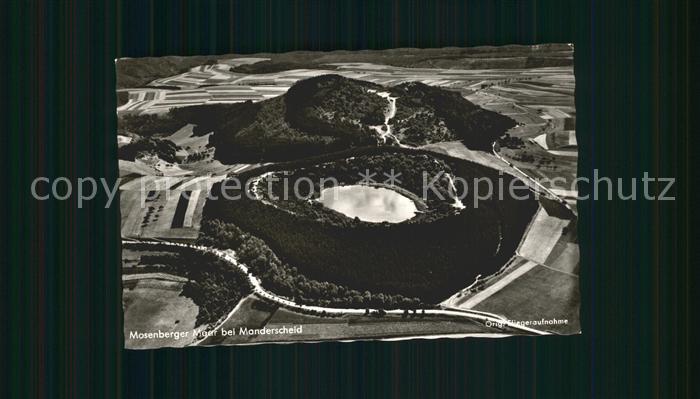 Manderscheid Eifel Mosenberger Maar Original Fliegeraufnahme