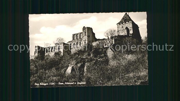 Nideggen Eifel Burg Ruine Ehemaliger Rittersaal und Bergfried