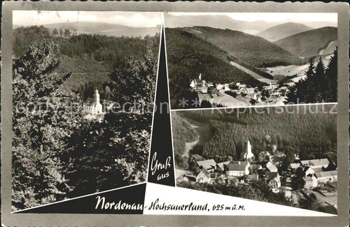 Nordenau Ortsansicht mit Kirche Panorama