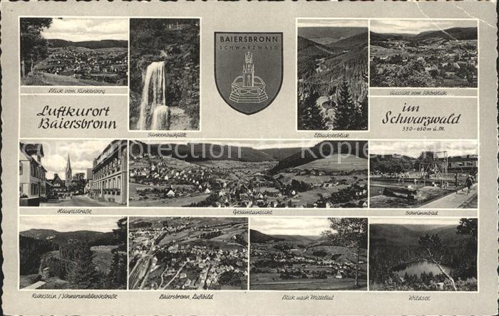 Baiersbronn Schwarzwald Panorama Wasserfall See Schwimmbad Hauptstrasse Schwarzw