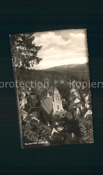 Monschau Montjoie NRW mit Aukirche