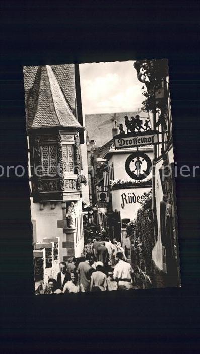 Ruedesheim Rhein Drosselgasse Drosselhof Erker