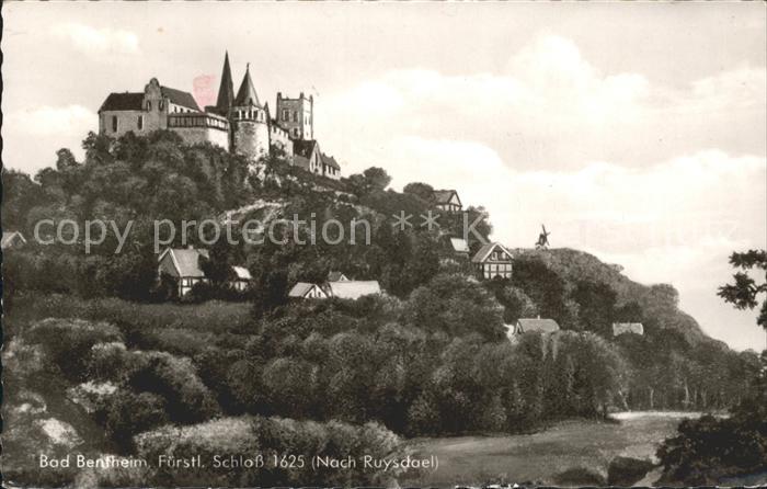 Bad Bentheim Fuerstliches Schloss 17. Jhdt. nach Ruysdael