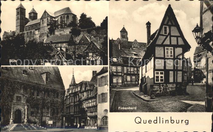 Quedlinburg Harz Finkenherd Altstadt Rathaus Dom