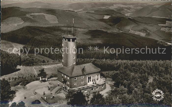 Kirchhundem Aussichtsturm Hohe Bracht Fliegeraufnahme