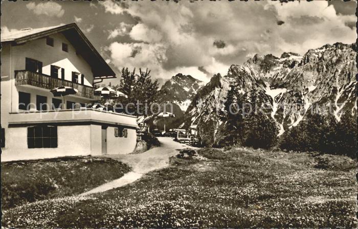 Mittenwald Karwendel Tirol Berggasthof St Anton Alpenpanorama