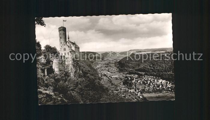 Honau Lichtenstein Schloss mit Echaztal