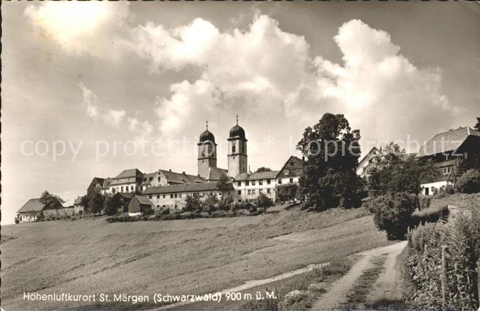 St Maergen Ortsansicht mit Kirche Hoehenluftkurort Schwarzwald