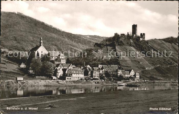 Beilstein Mosel Ortsansicht mit Kirche Burg Metternich