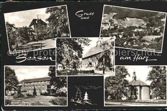 Seesen Harz Amtsgericht Luftbild St Andreaskirche Jasper Platz Ratskeller