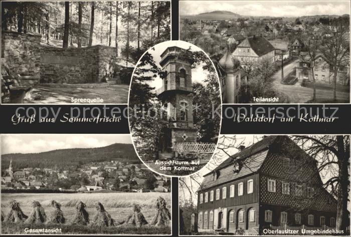 Walddorf Sachsen Sommerfrische Spreequelle Aussichtsturm Kottmar Oberlausitzer U