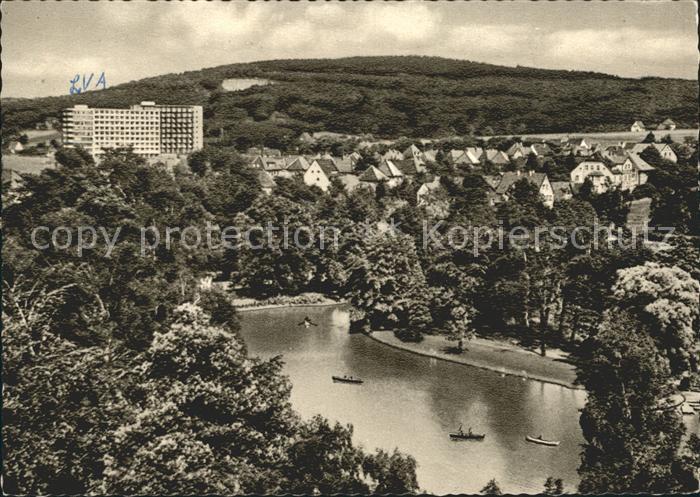 Bad Salzuflen Kurparksee Kurklinik der LVA