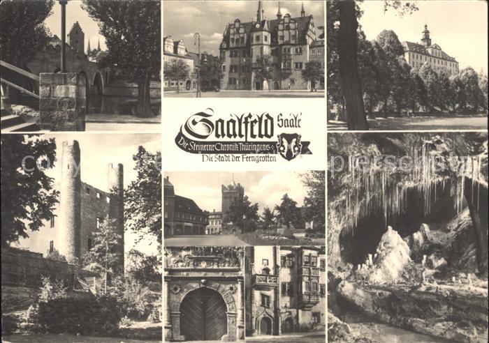 Saalfeld Saale Die Stadt der Feengrotten Aufnahme Nr. 28 Handdruck