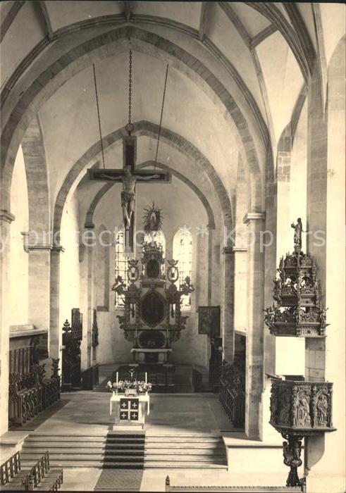 Merseburg Saale Innenansicht Dom Ostchor Altar Kanzel