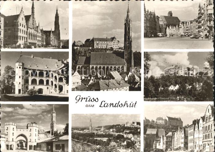 Landshut Isar Teilansichten Sehenswuerdigkeiten Kirche