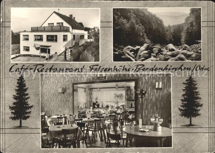 Beedenkirchen Cafe Restaurant Felsenhoehe