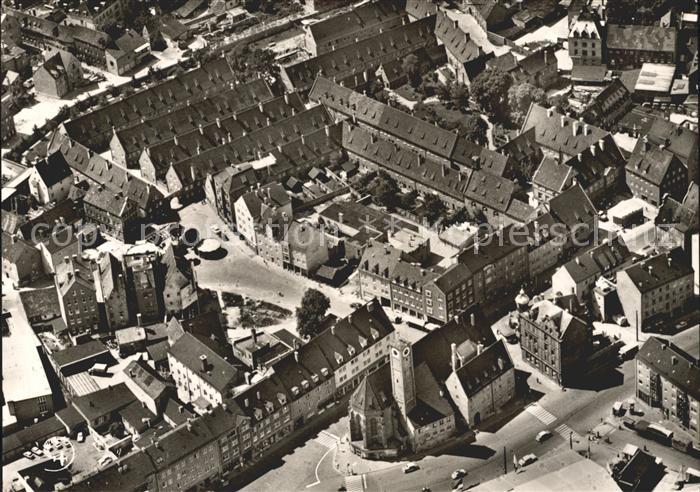 Augsburg Fliegeraufnahme Fuggerei