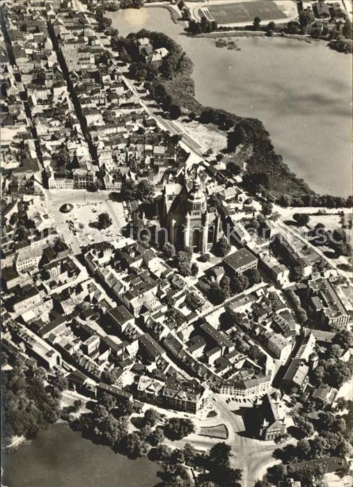 Stralsund Mecklenburg Vorpommern Fliegeraufnahme Altstadt