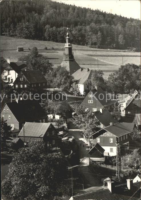 Seiffen Erzgebirge Fliegeraufnahme Dorfpartie Spielzeugdorf