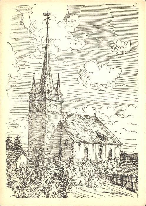 Fambach Kirche Kuenstlerkarte