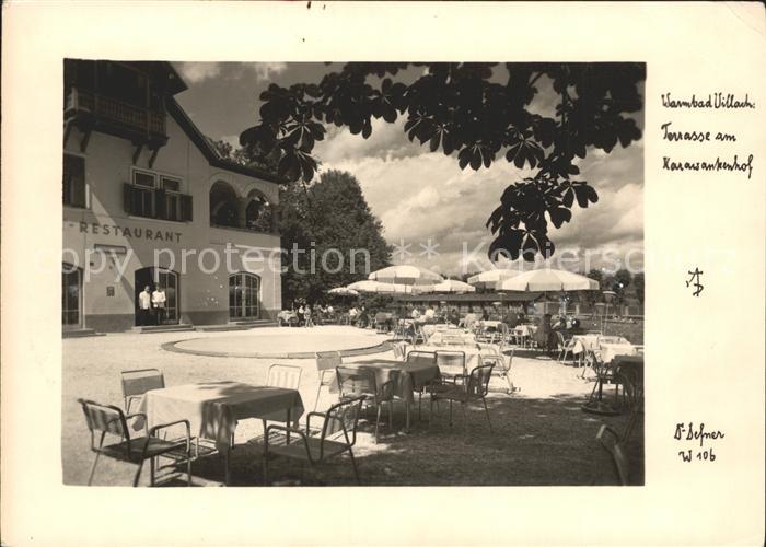 Warmbad Villach Restaurant Terrasse