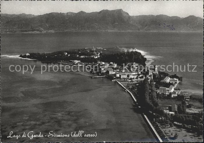Sirmione Lago di Garda Fliegeraufnahme