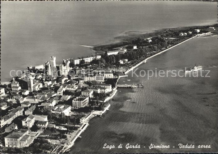 Sirmione Lago di Garda Fliegeraufnahme