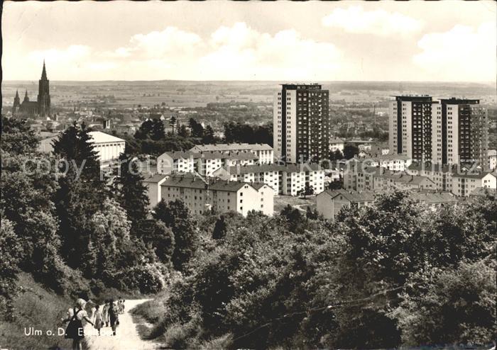 Ulm Donau Wohngebiet Hochhaeuser