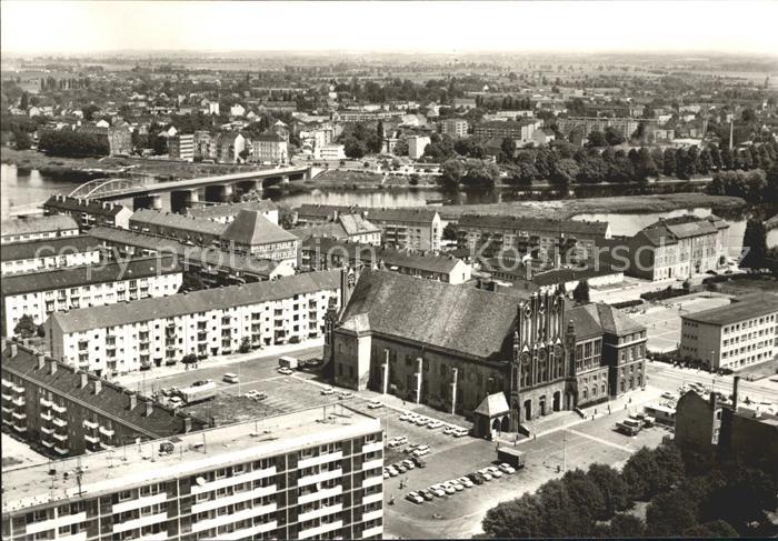 Frankfurt Oder Blick vom Hochhaus am Platz der Republik