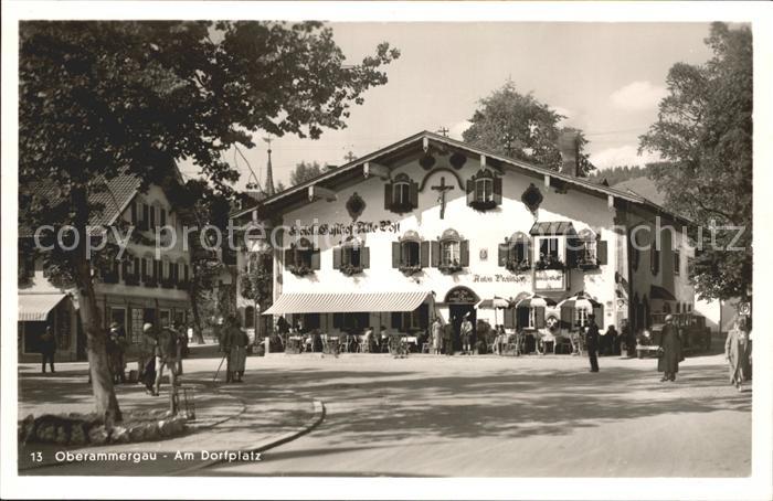 OBERAMMERGAU Bayern Dorfplatz Hotel Gasthof Alte Post