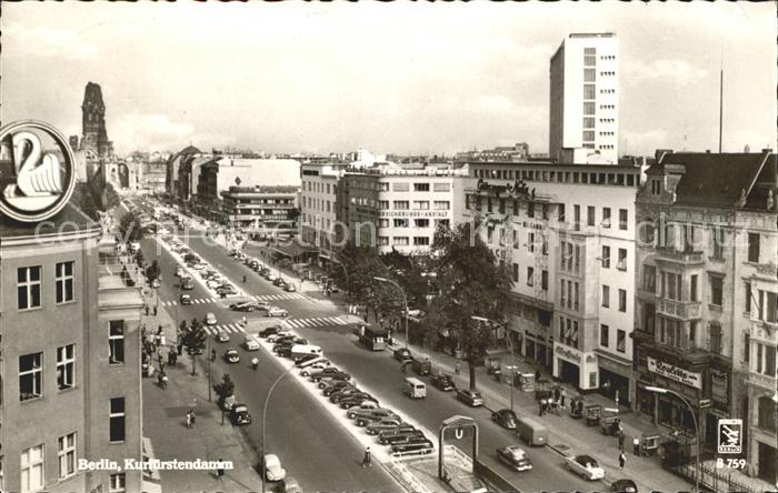 BERLIN  CITY Kurfuerstendamm Gedaechtniskirche