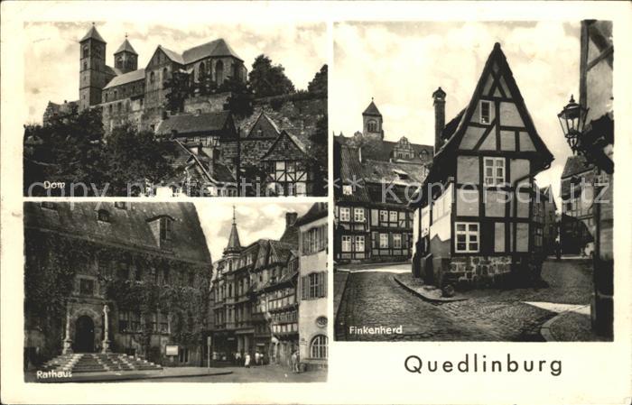 Quedlinburg Harz Finkenherd Dom Rathaus