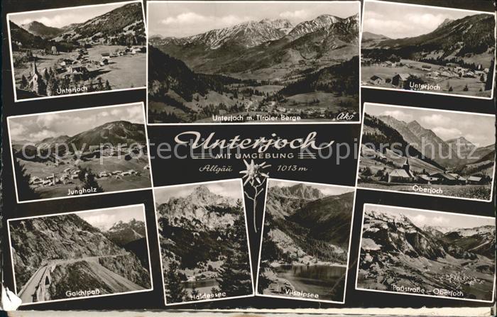 Unterjoch Panorama Tiroler Berge Jungholz Oberjoch Gebirgspass See