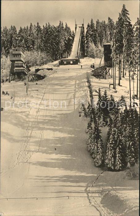 Oberhof Thueringen Thueringer Schanze Skispringen Wintersportplatz