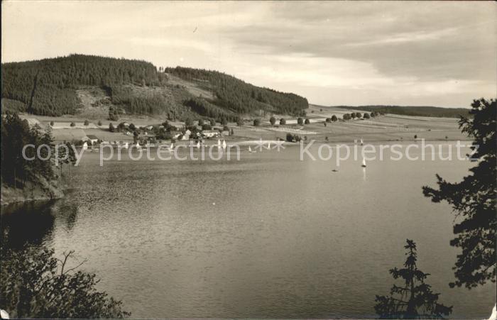 Bleilochtalsperre Stausee Saaletalsperre Kloster Handabzug