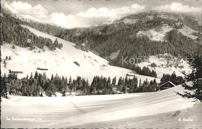 Balderschwang Winterpanorama Balderschwanger Tal