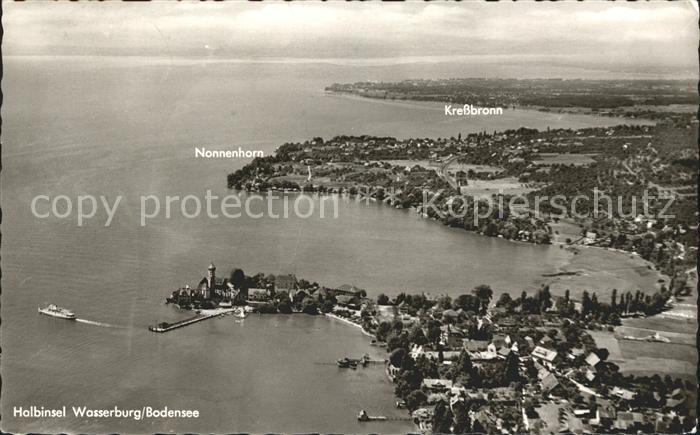 Wasserburg Bodensee Halbinsel Nonnenhorn Kressbronn Fliegeraufnahme