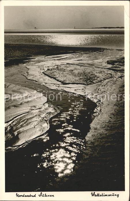 Duhnen Nordsee Wattstimmung Sonnenuntergang Nordseebad