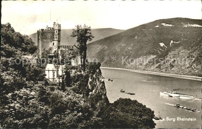 Trechtingshausen Burg Rheinstein Rhein Dampfer