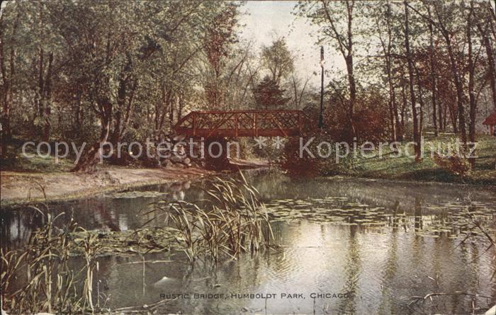 Chicago Illinois Rustic Bridge Humboldt Park