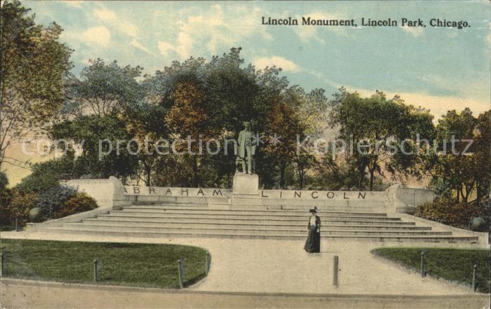 Chicago Illinois Lincoln Monument Statue Lincoln Park